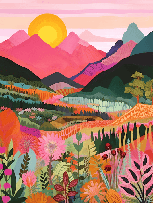 "Colorful Mountains" Series by ColourMost™ #16 | Original Paint by Numbers | Also ship to UK, CA, AU, and NZ