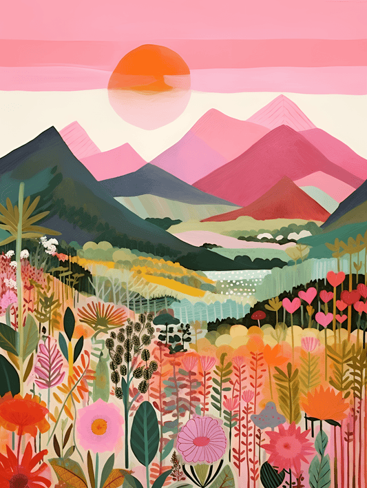 "Colorful Mountains" Series by ColourMost™ #17 | Original Paint by Numbers | Also ship to UK, CA, AU, and NZ