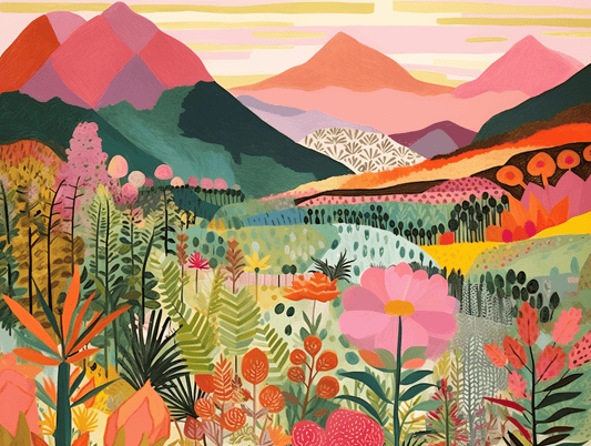 "Colorful Mountains" Series by ColourMost™ #20 | Original Paint by Numbers | Also ship to UK, CA, AU, and NZ