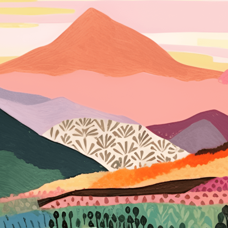 "Colorful Mountains" Series by ColourMost™ #20 | Original Paint by Numbers | Also ship to UK, CA, AU, and NZ