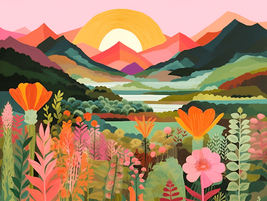 "Colorful Mountains" Series by ColourMost™ #22 | Original Paint by Numbers | Also ship to UK, CA, AU, and NZ