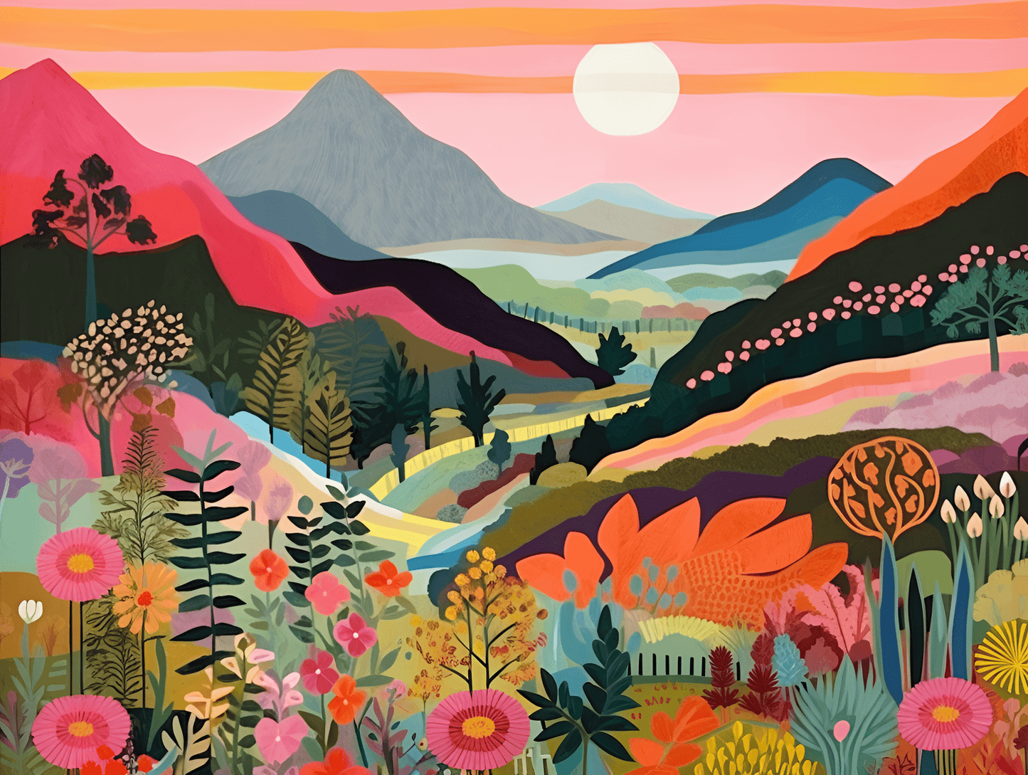 "Colorful Mountains" Series by ColourMost™ #23 | Original Paint by Numbers | Also ship to UK, CA, AU, and NZ