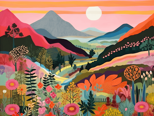 "Colorful Mountains" Series by ColourMost™ #23 | Original Paint by Numbers | Also ship to UK, CA, AU, and NZ