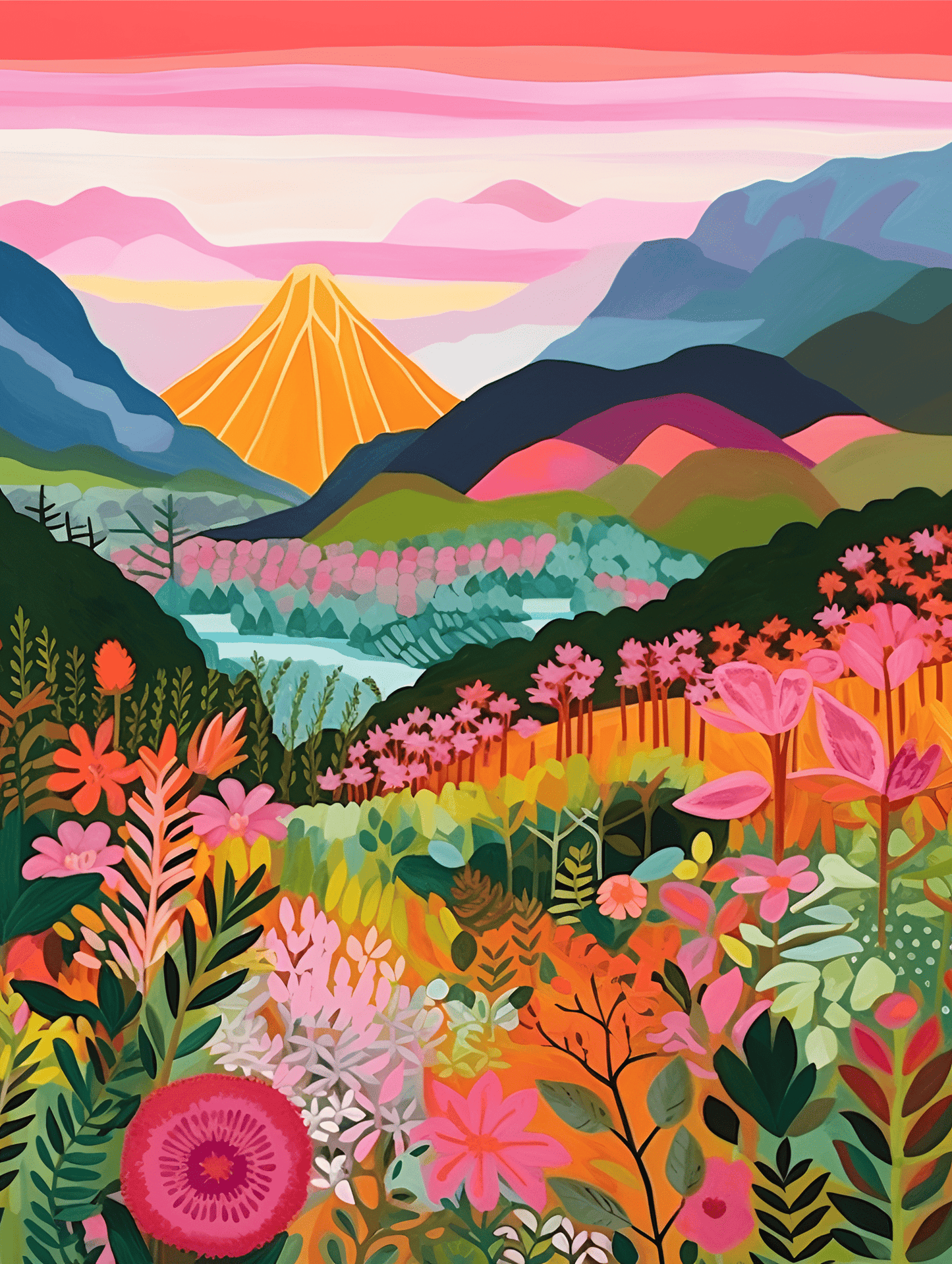 "Colorful Mountains" Series by ColourMost™ #25 | Original Paint by Numbers | Also ship to UK, CA, AU, and NZ