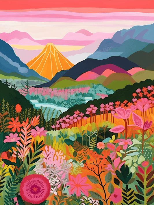 "Colorful Mountains" Series by ColourMost™ #25 | Original Paint by Numbers | Also ship to UK, CA, AU, and NZ