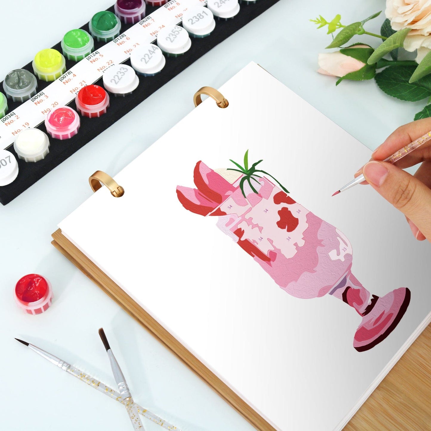 ColourMost™ 2026 Desk Calendar Series – Drinks /Paint by Numbers(18.2cm x 22.5cm)