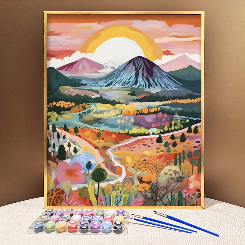 "Colorful Yellowstone" Series by ColourMost™ #04 - 'Ethos' | Original Paint by Numbers (16"x20" / 40x50cm) | Also ship to UK, CA, AU, and NZ