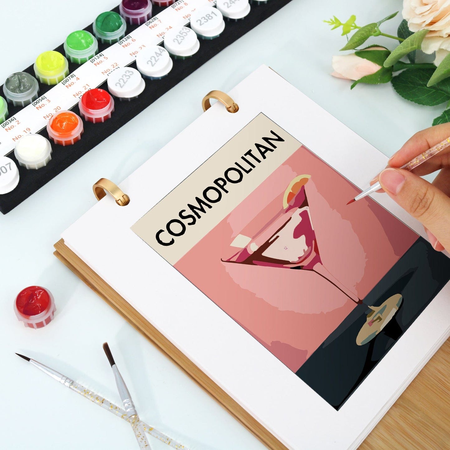 ColourMost™ 2026 Desk Calendar Series – Cocktails /Paint by Numbers(18.2cm x 22.5cm)