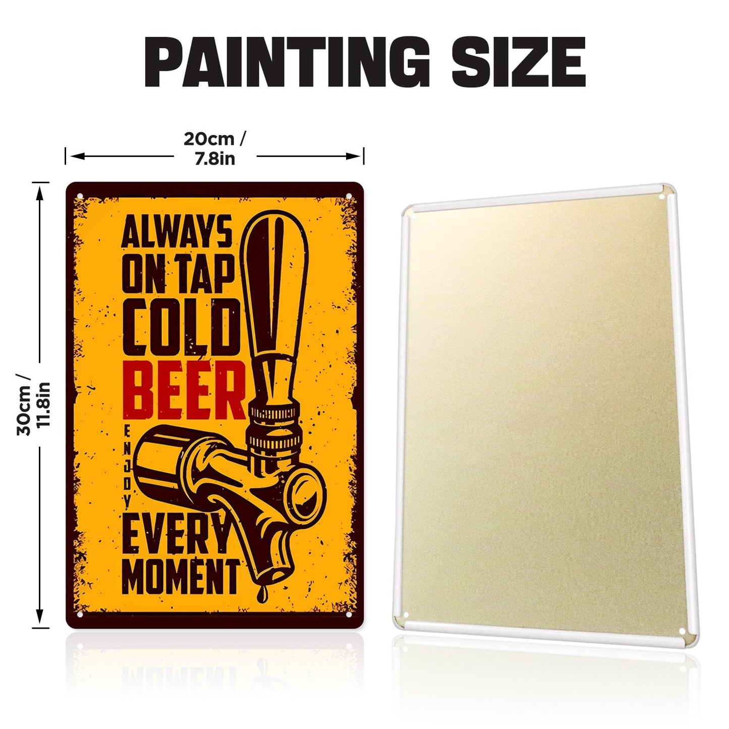 ColourMost™ Metal Bar/Posters Art Paint By Numbers- On Tap Cold Bee #04 (20x30cm /7.8"x11.8")