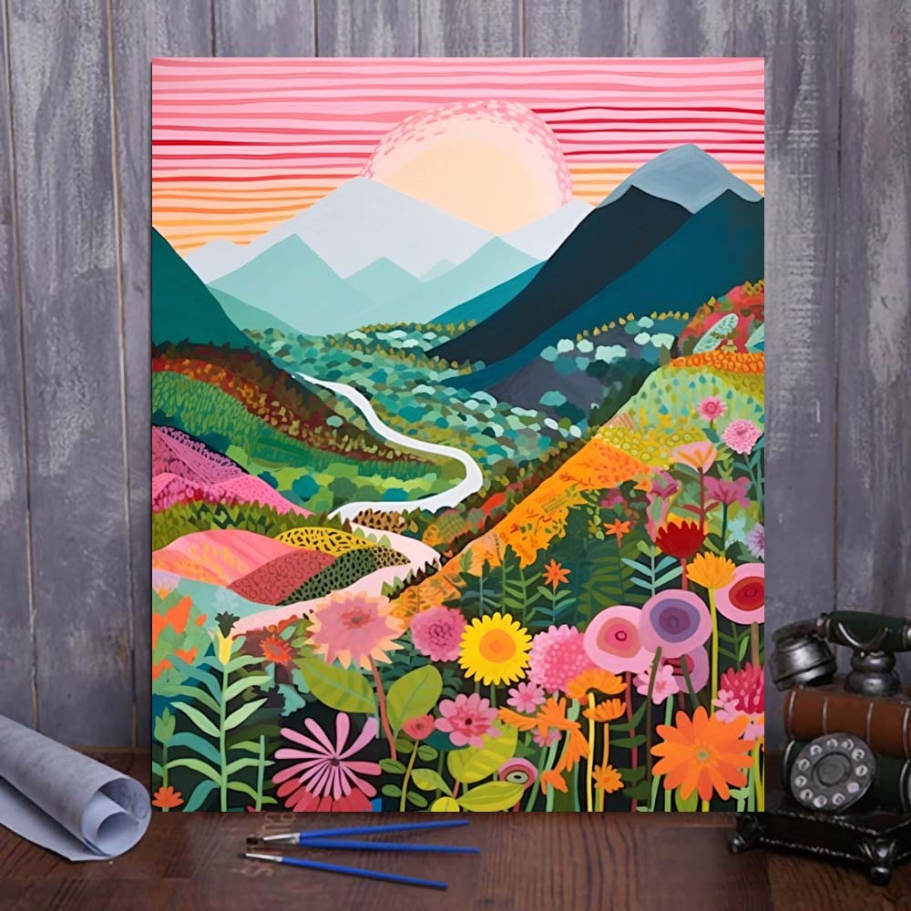 "Colorful Mountains" Series by ColourMost™ #05 | Original Paint by Numbers | Also ship to UK, CA, AU, and NZ