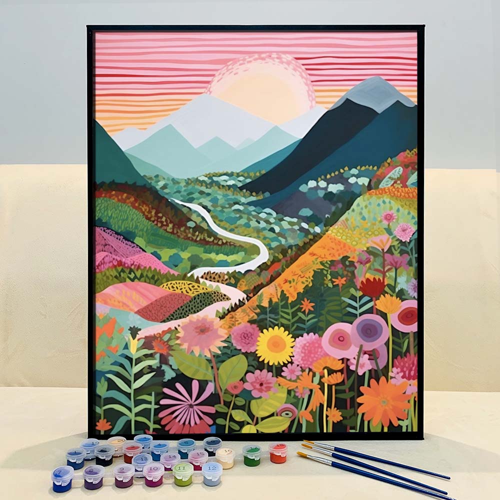 "Colorful Mountains" Series by ColourMost™ #05 | Original Paint by Numbers | Also ship to UK, CA, AU, and NZ