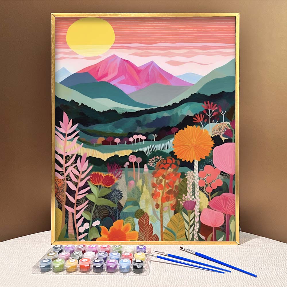 "Colorful Mountains" Series by ColourMost™ #06 | Original Paint by Numbers | Also ship to UK, CA, AU, and NZ
