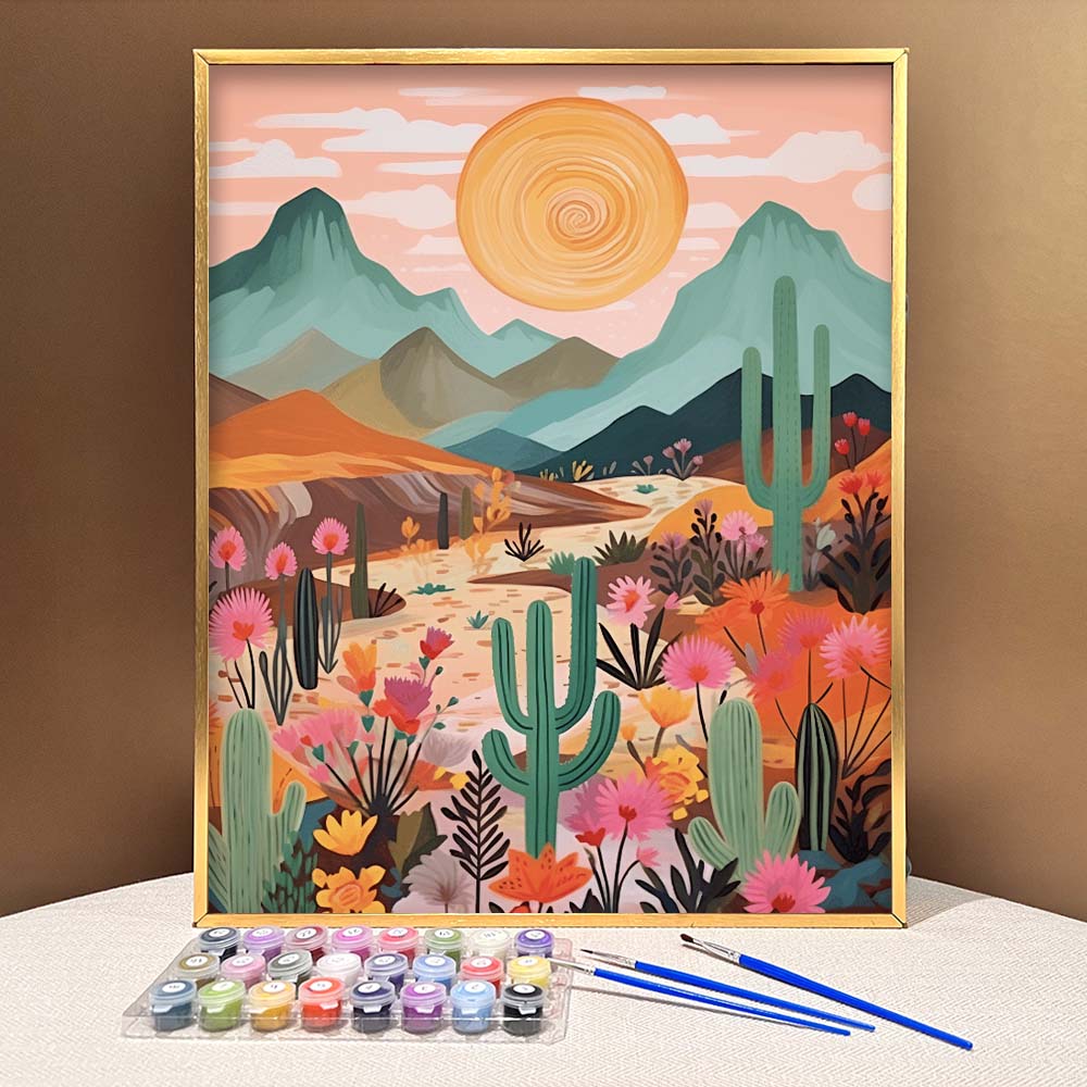 "Vivid Deserts" Series by ColourMost™ #06 | Original Paint by Numbers