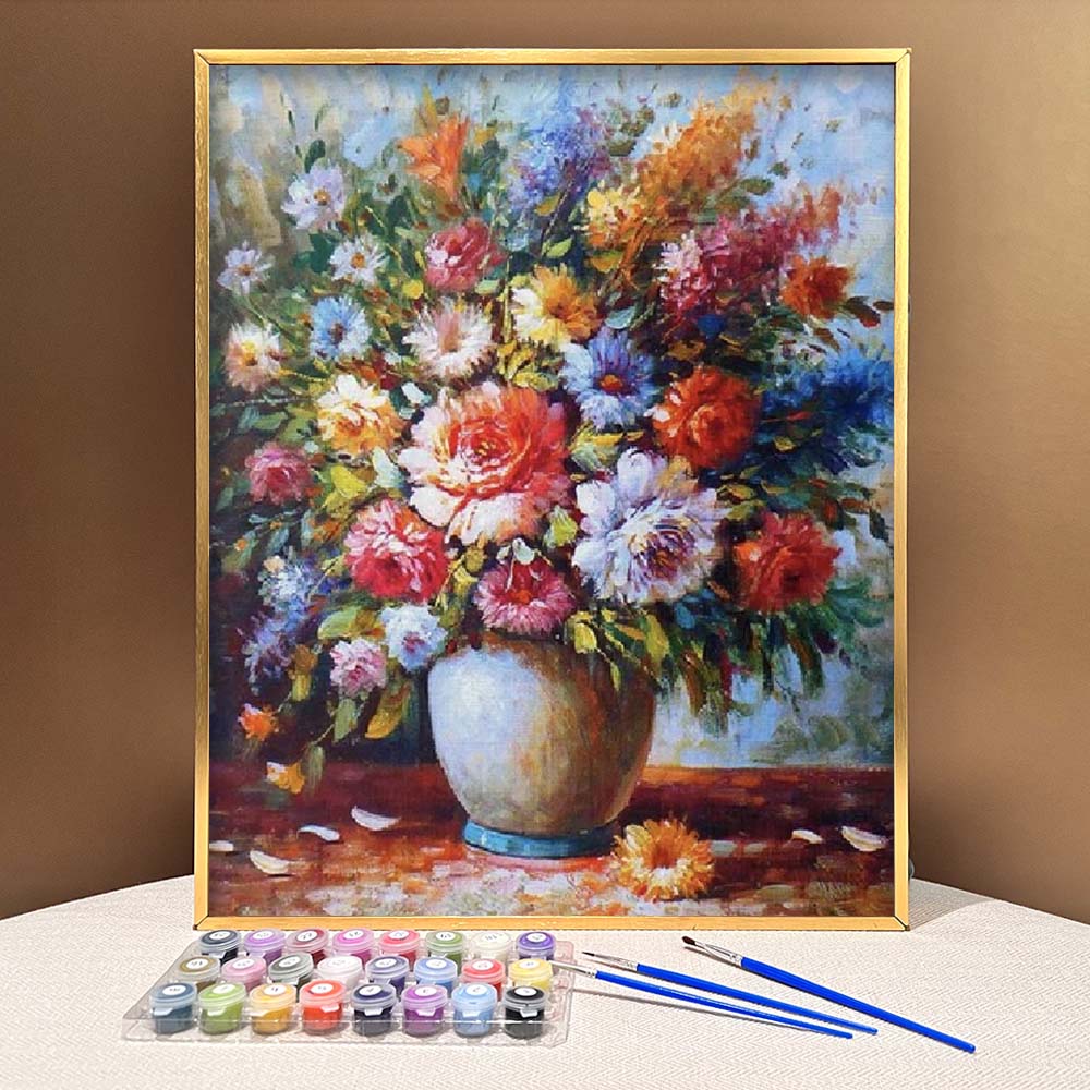 DIY Painting By Numbers -Flowers