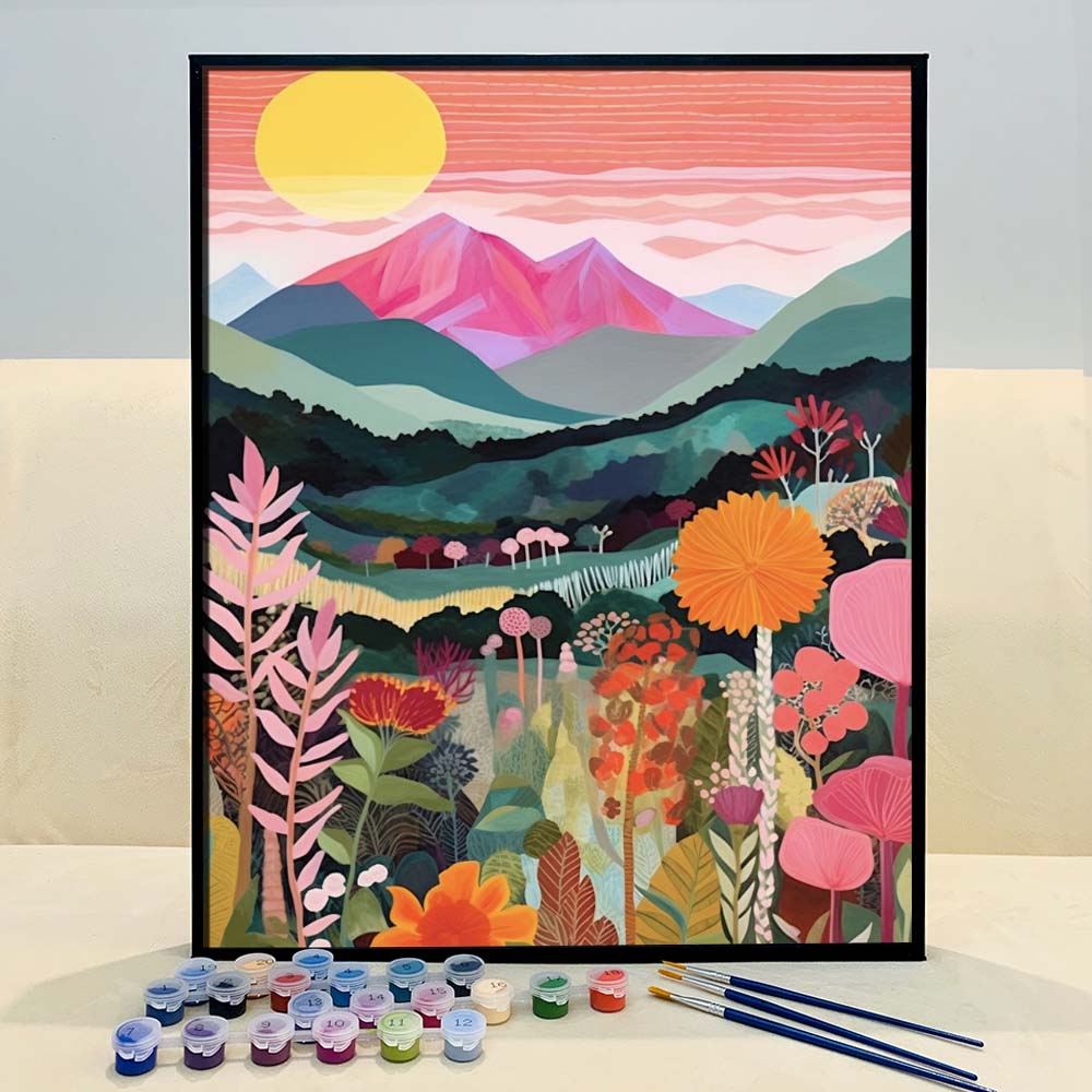 "Colorful Mountains" Series by ColourMost™ #06 | Original Paint by Numbers | Also ship to UK, CA, AU, and NZ