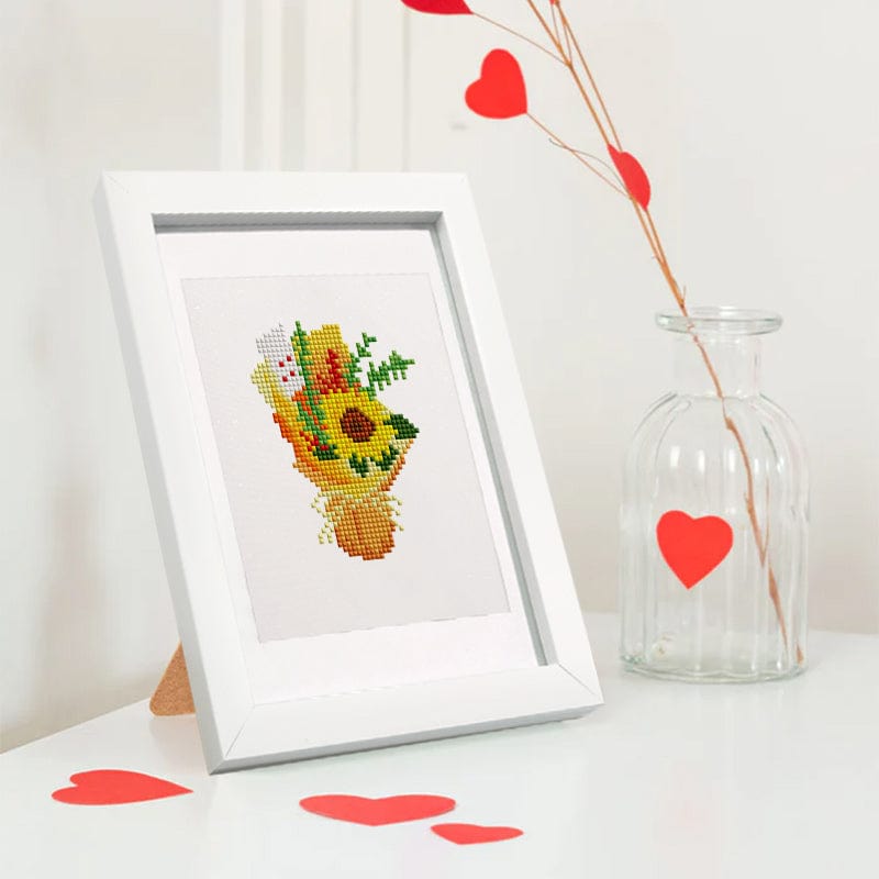 ColourMost™ Mini Diamond Painting Series #10: 'Happy Birthday' - Frameless 12-in-1 Set (6"x7" / 15x18cm)