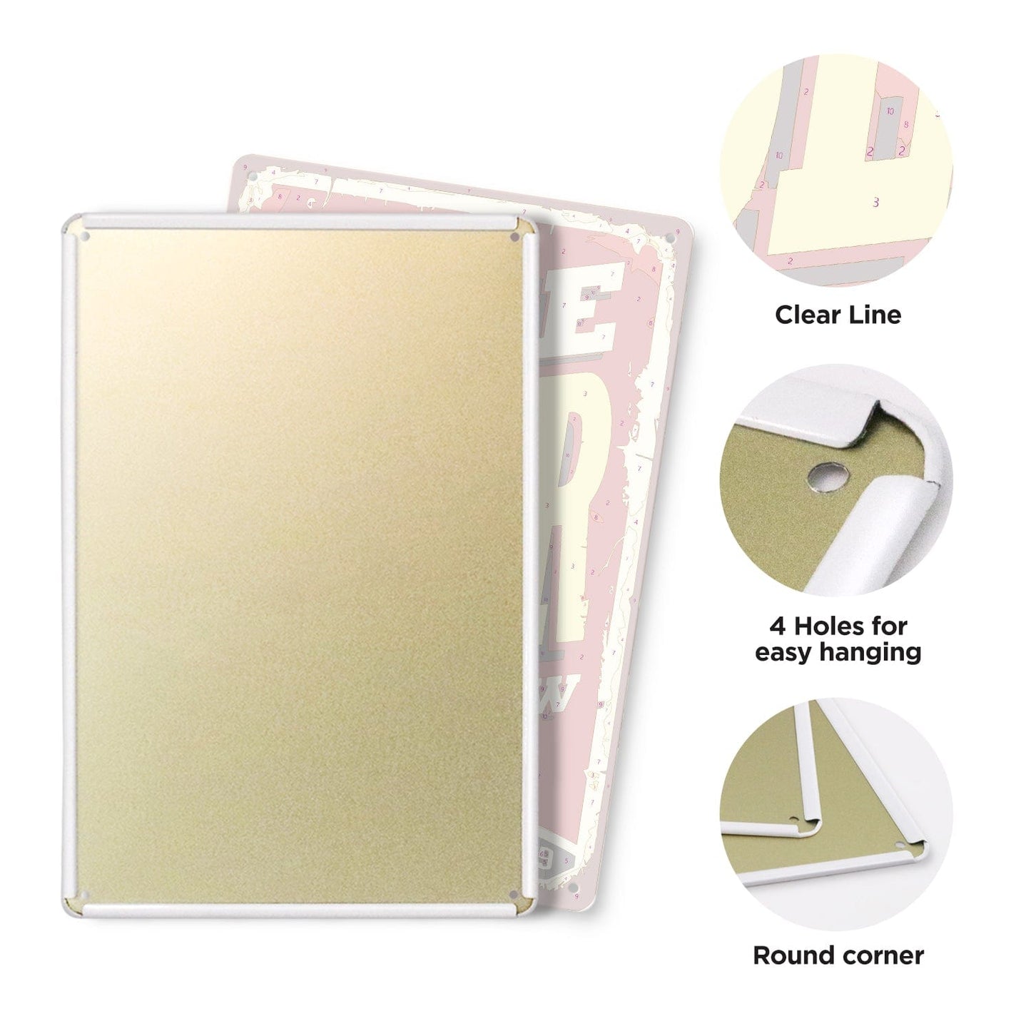 ColourMost™ Metal Bar/Posters Art Paint By Numbers- Free Beer Tomorrow #14 (20x30cm /7.8"x11.8")