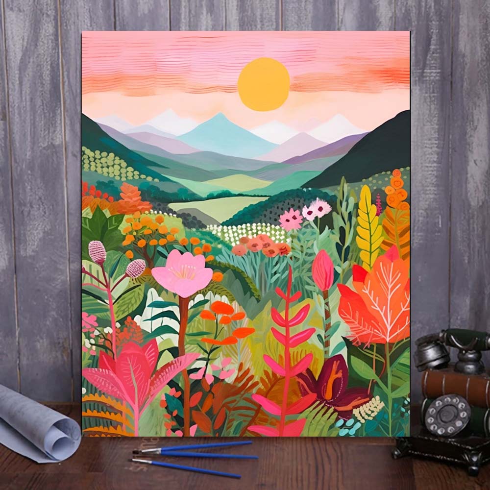 "Colorful Mountains" Series by ColourMost™ #07 | Original Paint by Numbers | Also ship to UK, CA, AU, and NZ