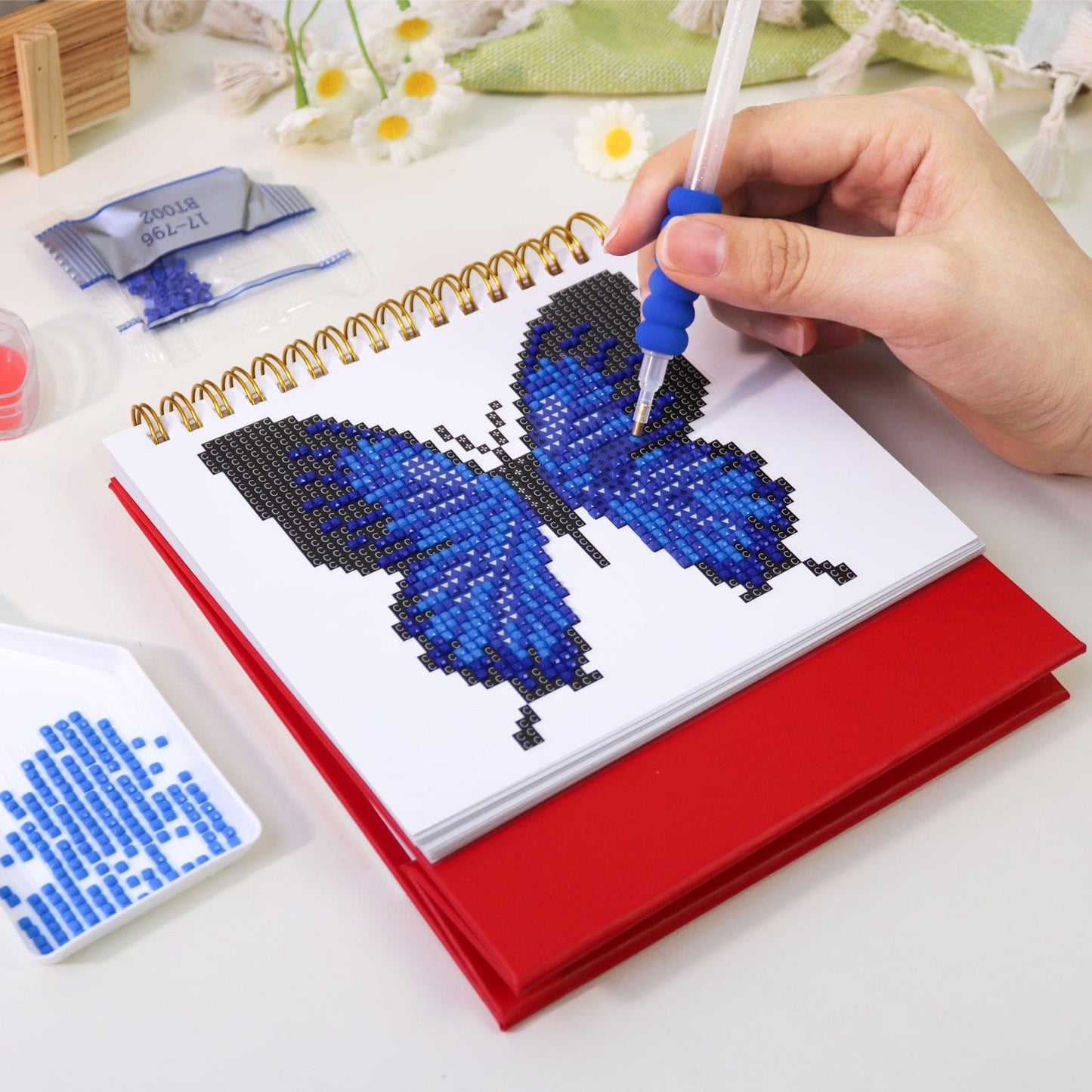 ColourMost™ 2026 Desk Calendar Series – Butterflies /Diamond Painting(17cm x 15cm)