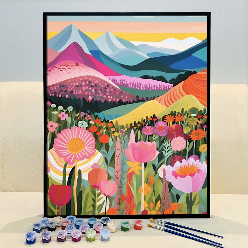 "Colorful Mountains" Series by ColourMost™ #08 | Original Paint by Numbers | Also ship to UK, CA, AU, and NZ