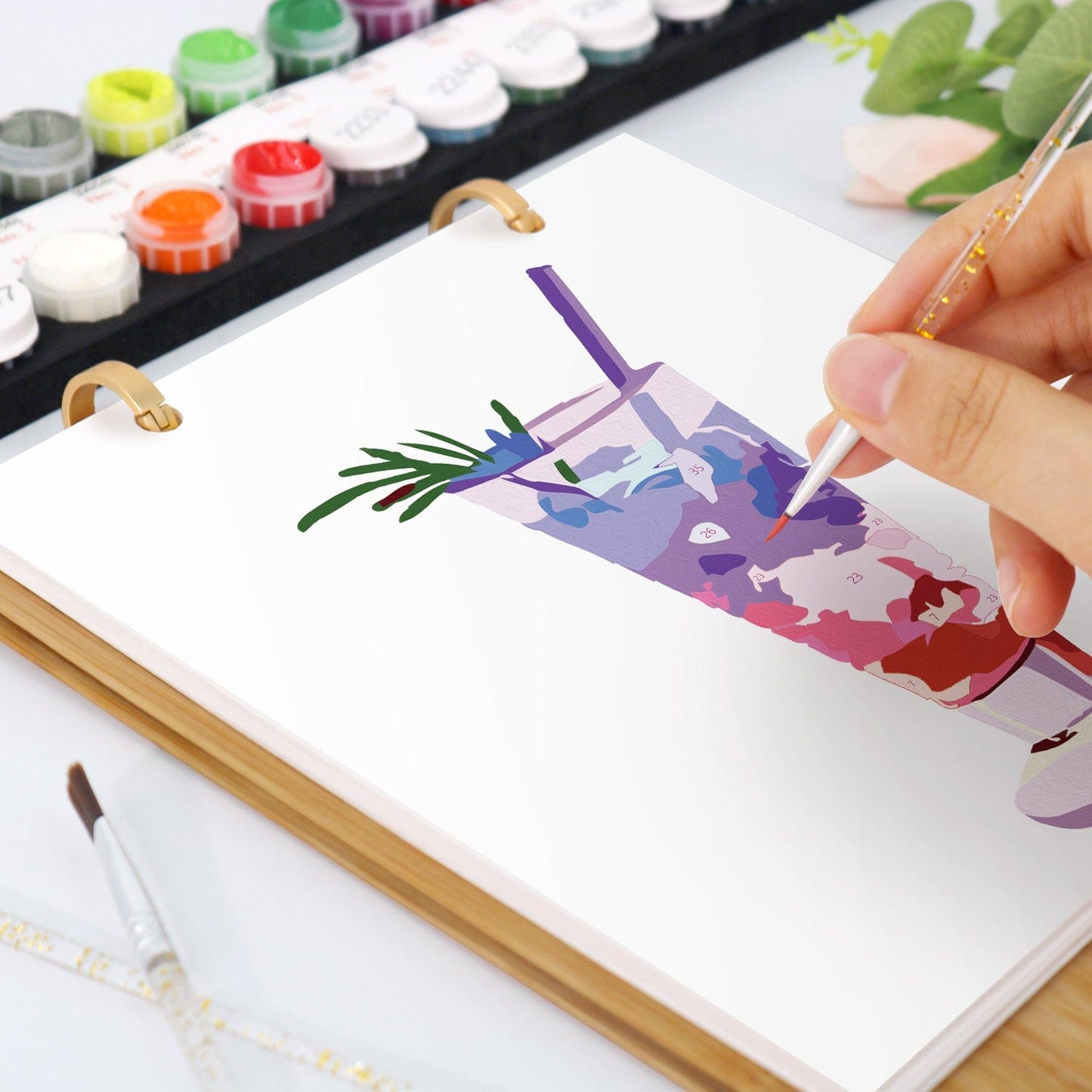 ColourMost™ 2026 Desk Calendar Series – Drinks /Paint by Numbers(18.2cm x 22.5cm)