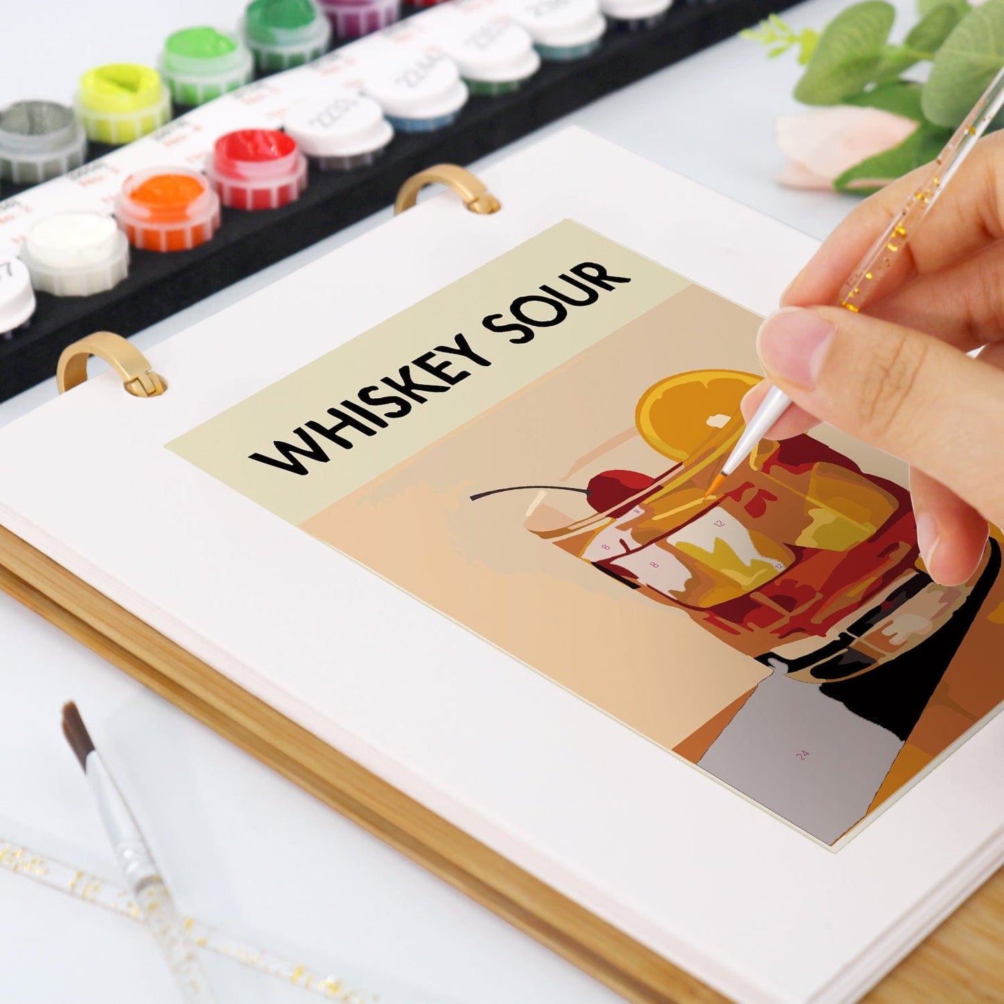 ColourMost™ 2026 Desk Calendar Series – Cocktails /Paint by Numbers(18.2cm x 22.5cm)