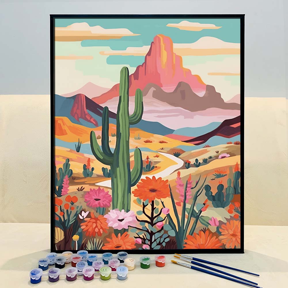"Vivid Deserts" Series by ColourMost™ #09 | Original Paint by Numbers