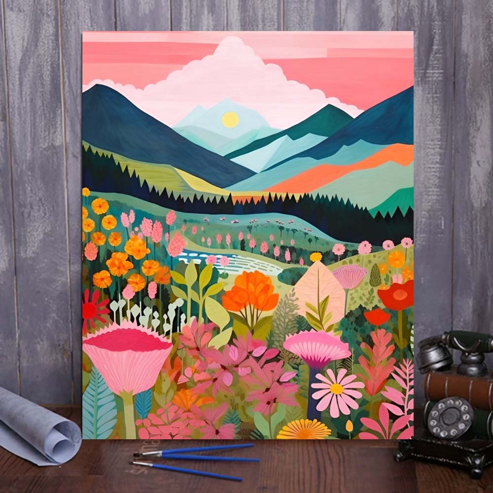 "Colorful Mountains" Series by ColourMost™ #09 | Original Paint by Numbers | Also ship to UK, CA, AU, and NZ