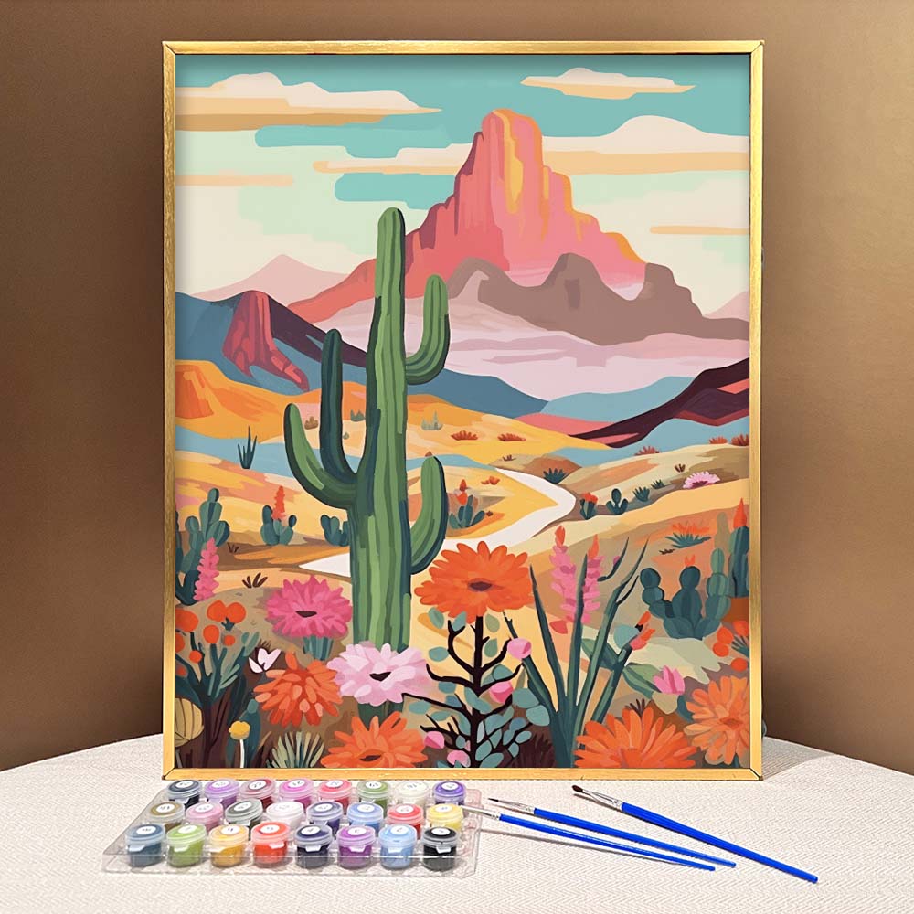 "Vivid Deserts" Series by ColourMost™ #09 | Original Paint by Numbers