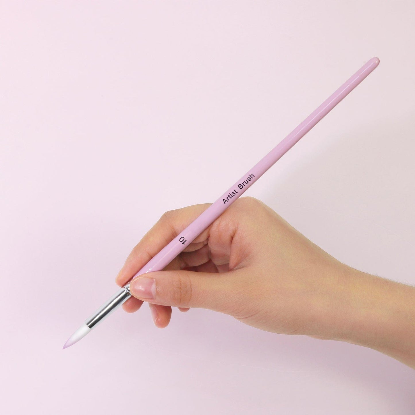 Professional Handmade Nylon Watercolor Brush Set 6pcs for Art Painting - Acrylic, Watercolor, Oil(Pink)