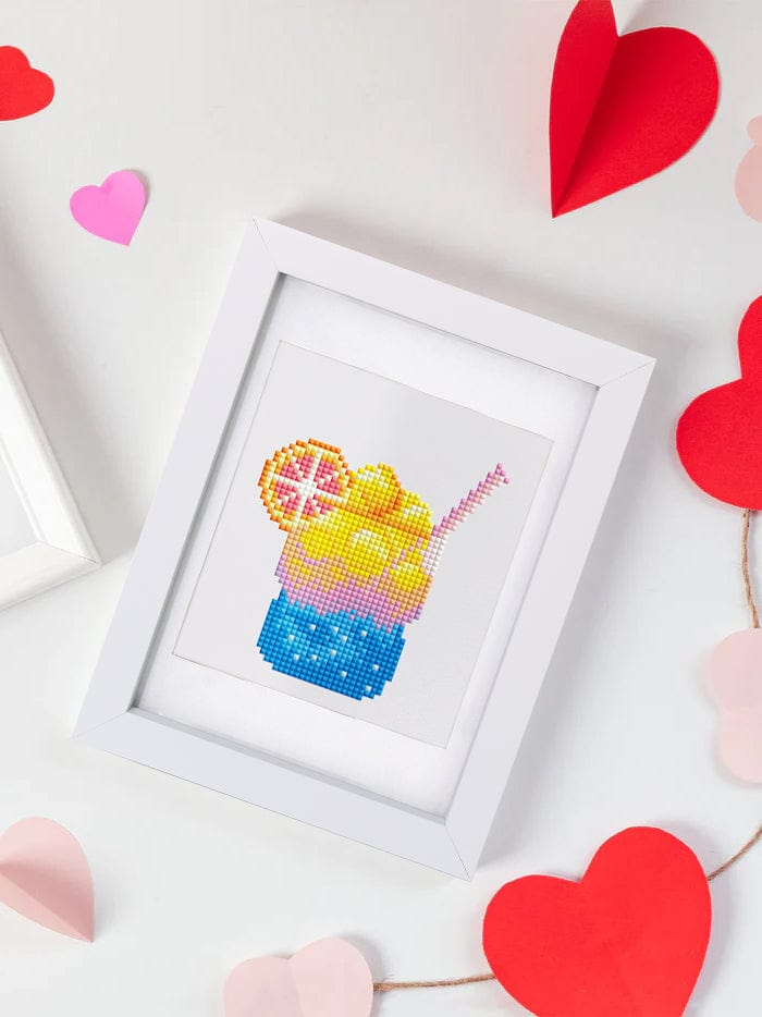 ColourMost™ Mini Diamond Painting Series #01: 'Summer Drinks' - Frameless 12-in-1 Set (6"x7" / 15x18cm)