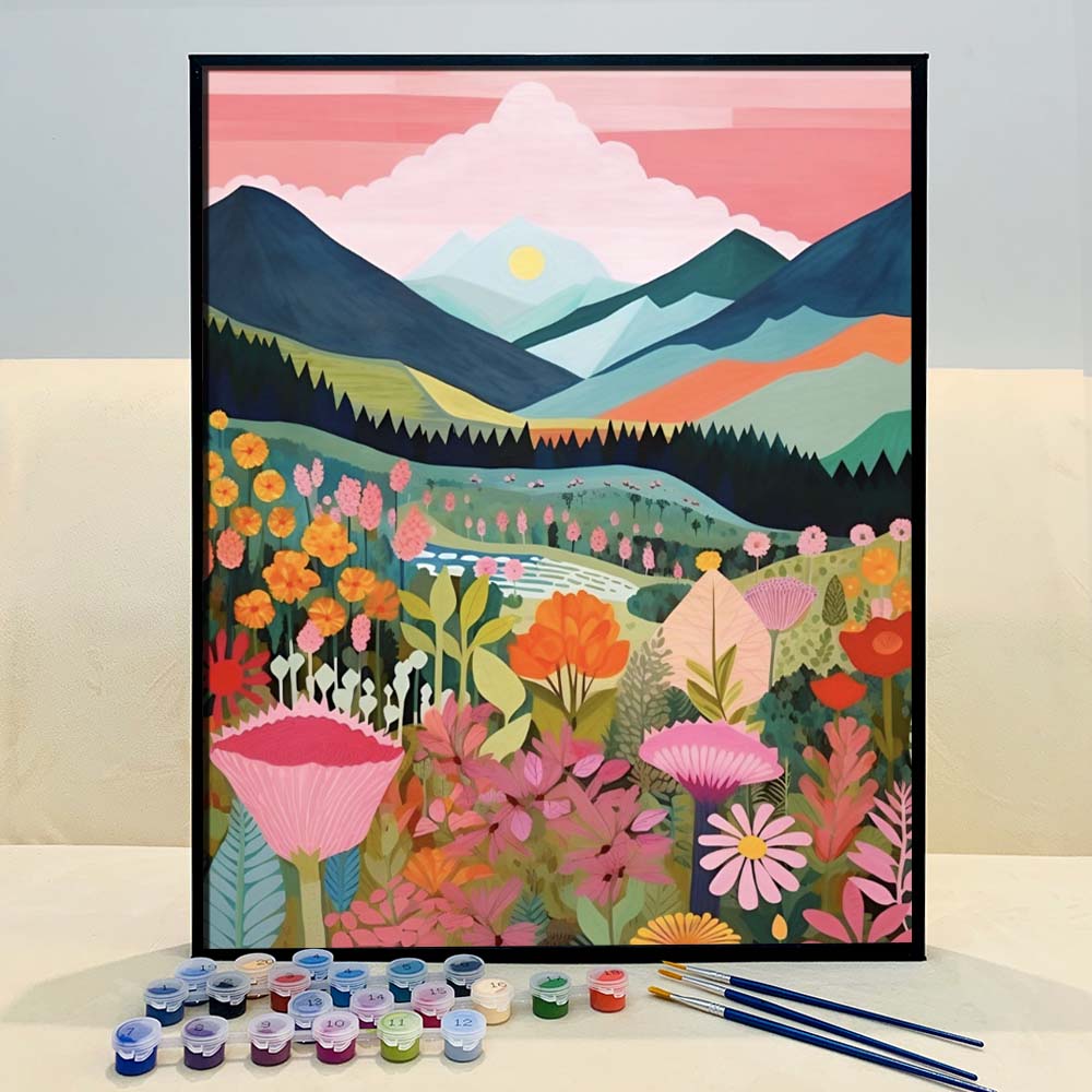 "Colorful Mountains" Series by ColourMost™ #09 | Original Paint by Numbers | Also ship to UK, CA, AU, and NZ