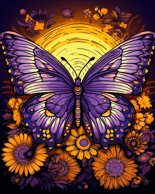 "Colorful Sunflowers" Series - #08 | ๐จ Paint by Numbers | ๐ Diamond Painting (16"x20" / 40x50cm)