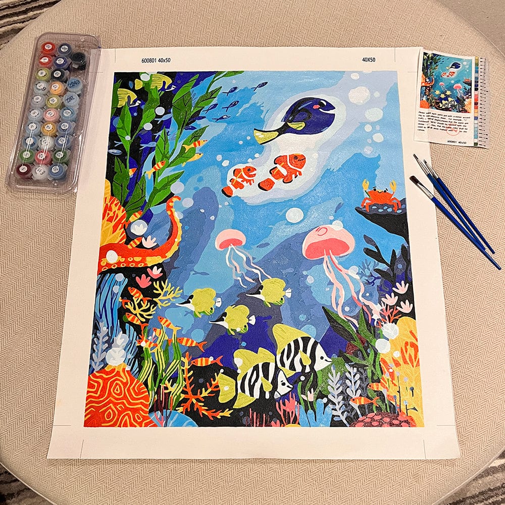 ColourMost™ DIY Painting By Numbers - 'Beneath the Surface' (16"x20")