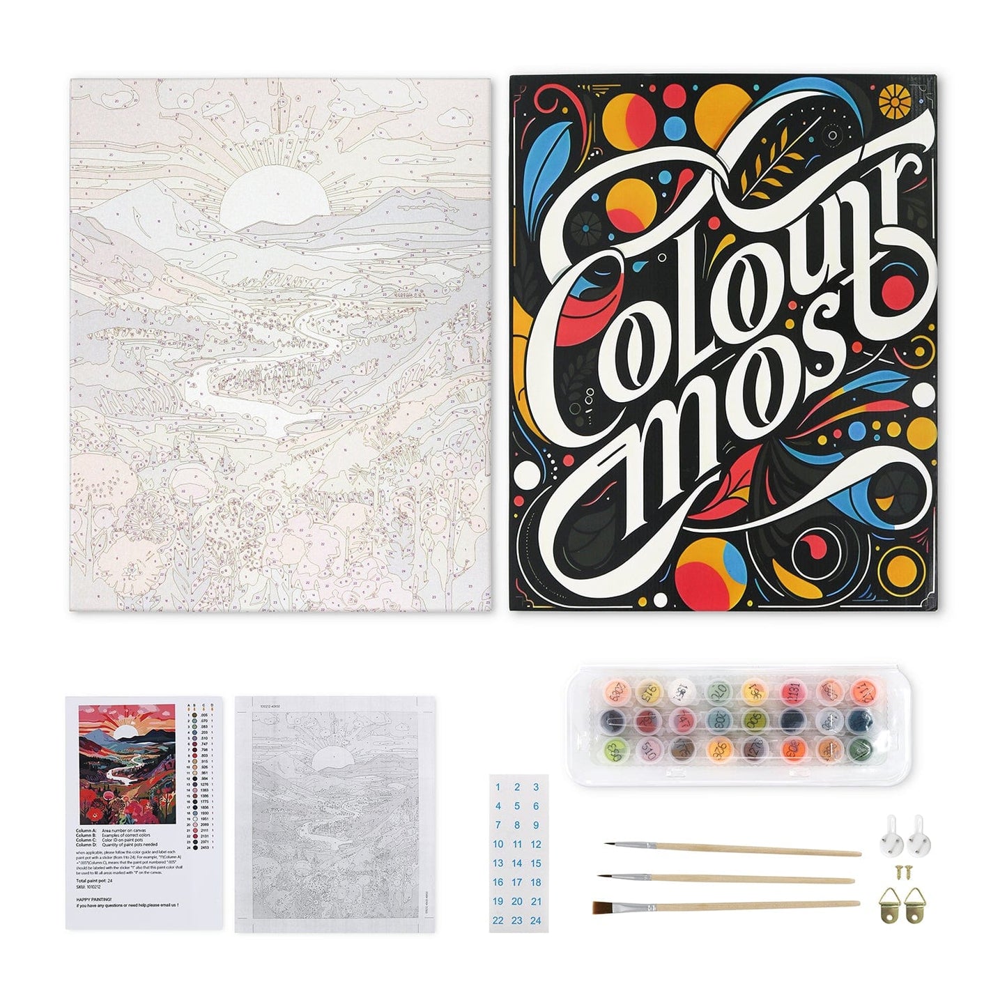 Sweet Scoops Series – Paint by Numbers Kits for Adults | DIY Art for Dessert Lovers
