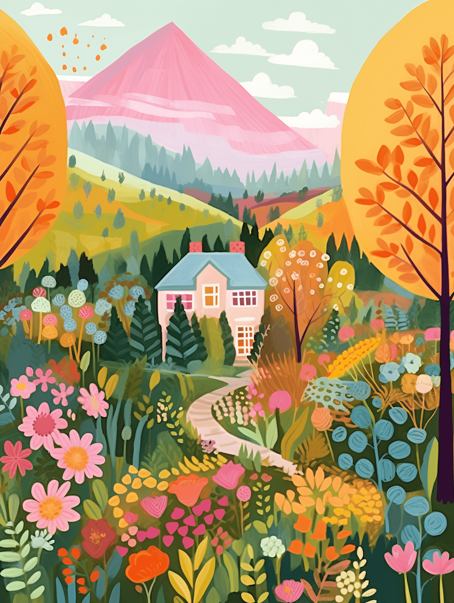 "Wilderness Retreat" Series by ColourMost™ #01 | Original Paint by Numbers