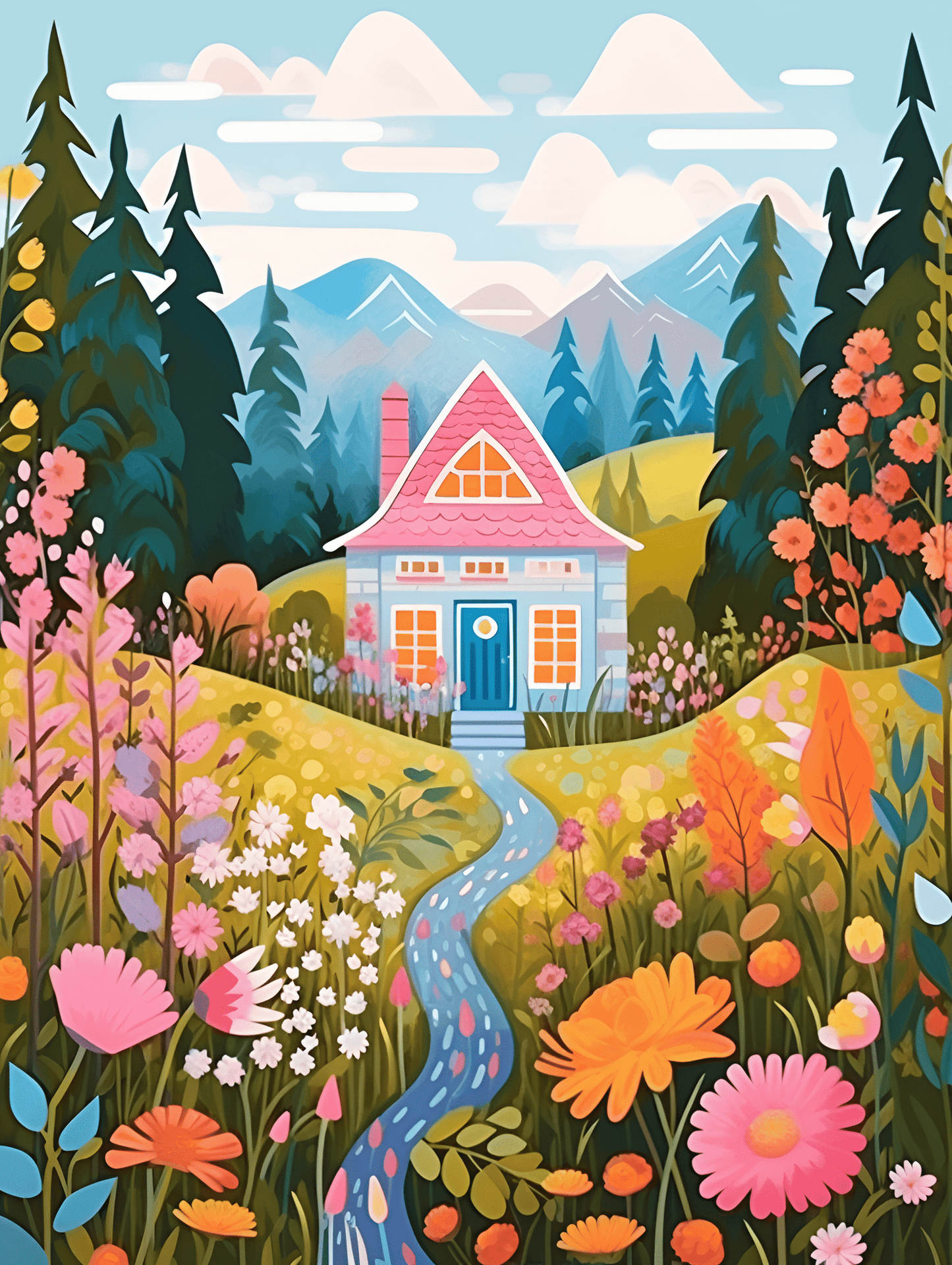 "Wilderness Retreat" Series by ColourMost™ #02 | Original Paint by Numbers