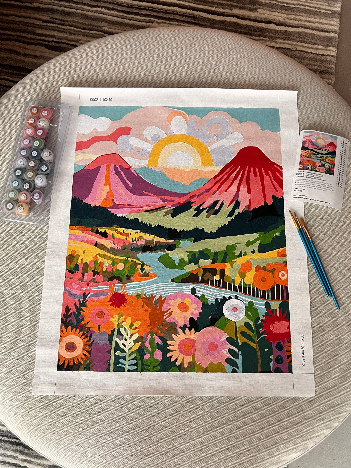 "Colorful Yellowstone" Series by ColourMost™ #02 - 'Lume' | Original Paint by Numbers (16"x20" / 40x50cm) | Also ship to UK, CA, AU, and NZ