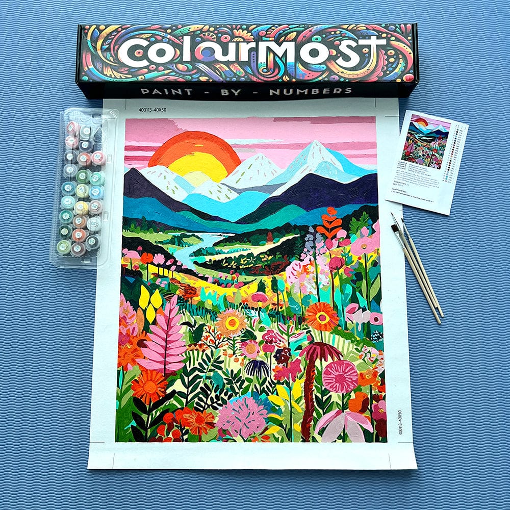"Colorful Mountains" Series by ColourMost™ #11 | Original Paint by Numbers | Also ship to UK, CA, AU, and NZ