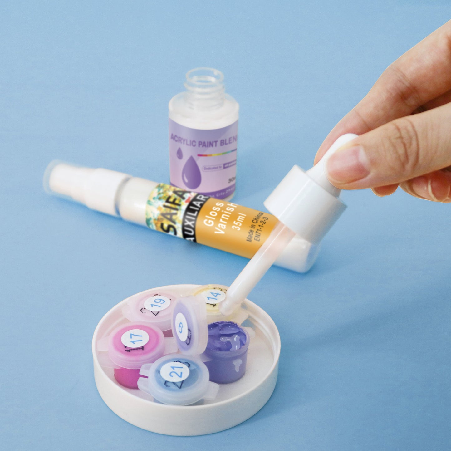 Acrylic Paint Thinner (30ml) & Gloss Varnish Set (35ml)