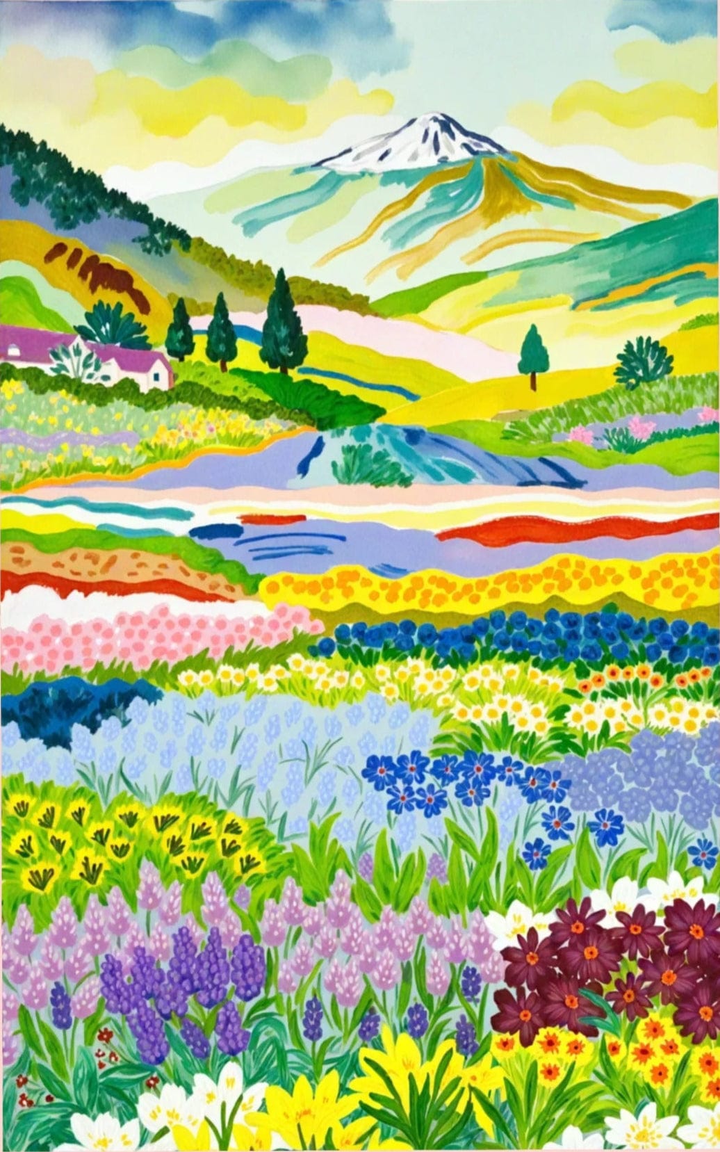 Bloom Valley – Paint by Numbers Kit for Adults | Nature, Calm & Creative Joy