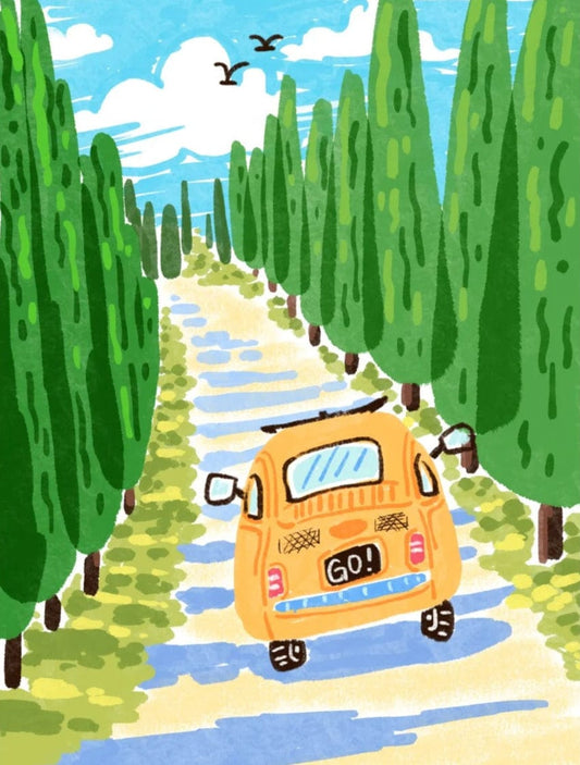 Spring Road Trip – Paint by Numbers Kit for Adults | Uplifting DIY Art with Travel Vibes