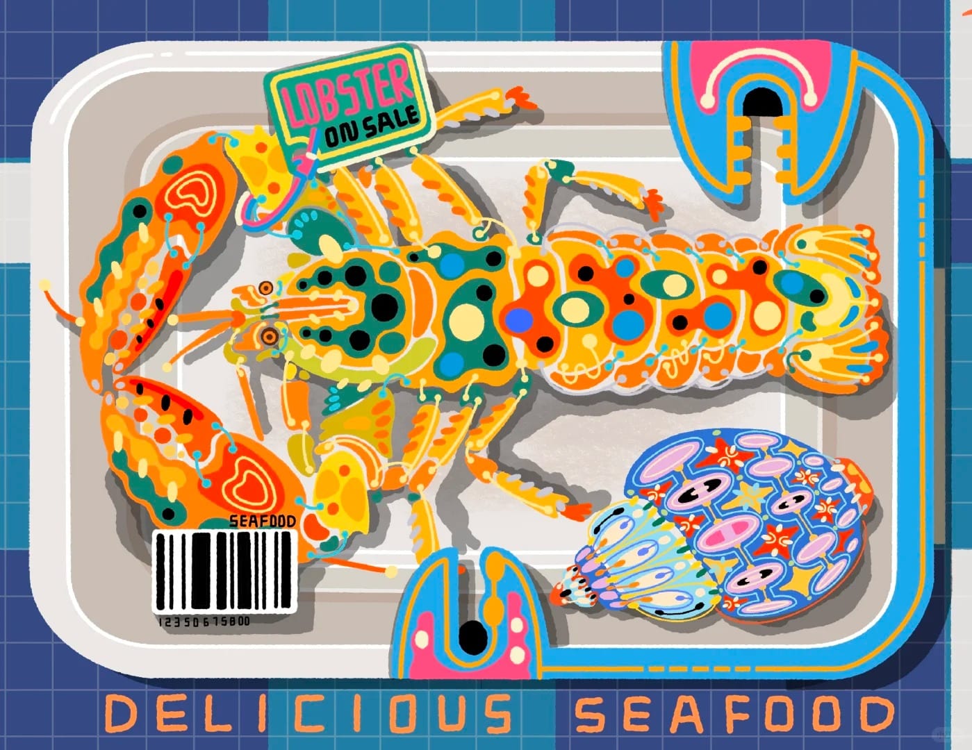 Pop Lobster – Paint by Numbers Kit | Bold DIY Art for Modern Walls & Creative Minds