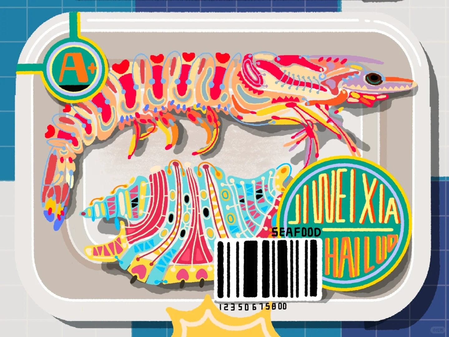Pop Lobster – Paint by Numbers Kit | Bold DIY Art for Modern Walls & Creative Minds