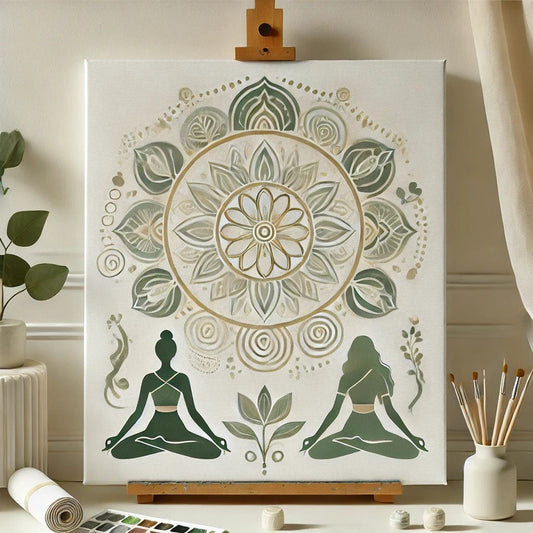 "Serenity Mandalas" Series - Self-care P10#17 | Original ๐จ Paint by Numbers | ๐ Diamond Painting (16"x20" / 40x50cm)