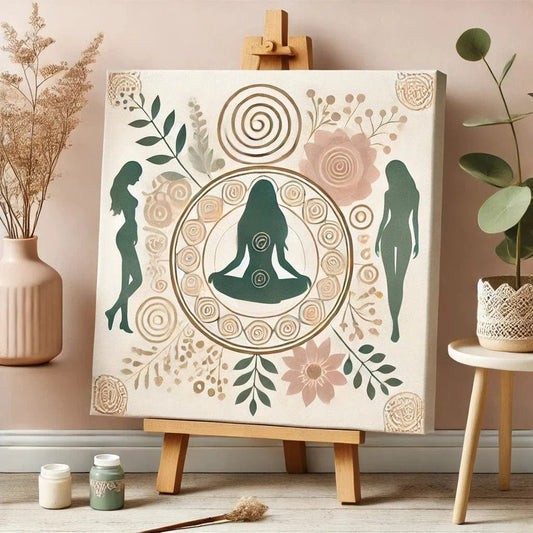 "Serenity Mandalas" Series - Self-care P10#19 | Original ๐จ Paint by Numbers | ๐ Diamond Painting (16"x16" / 40x40cm)