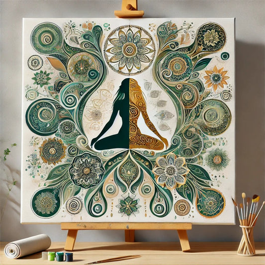 "Serenity Mandalas" Series - Self-care P10#28 | Original ๐จ Paint by Numbers | ๐ Diamond Painting (16"x16" / 40x40cm)