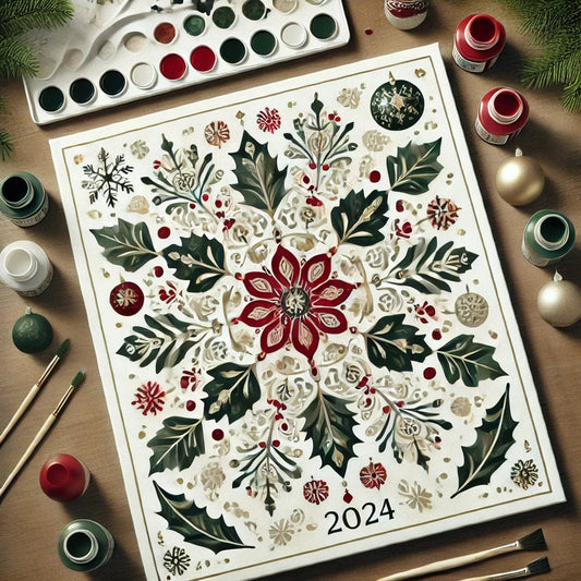 "Serenity Mandalas" Series - Christmas P16#23 | Original 🎨 Paint by Numbers | 💎 Diamond Painting (16"x20" / 40x50cm)
