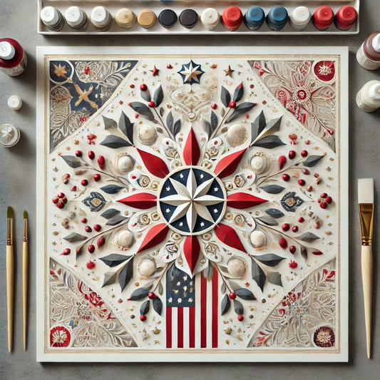 "Serenity Mandalas" Series - Christmas P4#27 | Original 🎨 Paint by Numbers | 💎 Diamond Painting (16"x16" / 40x40cm)