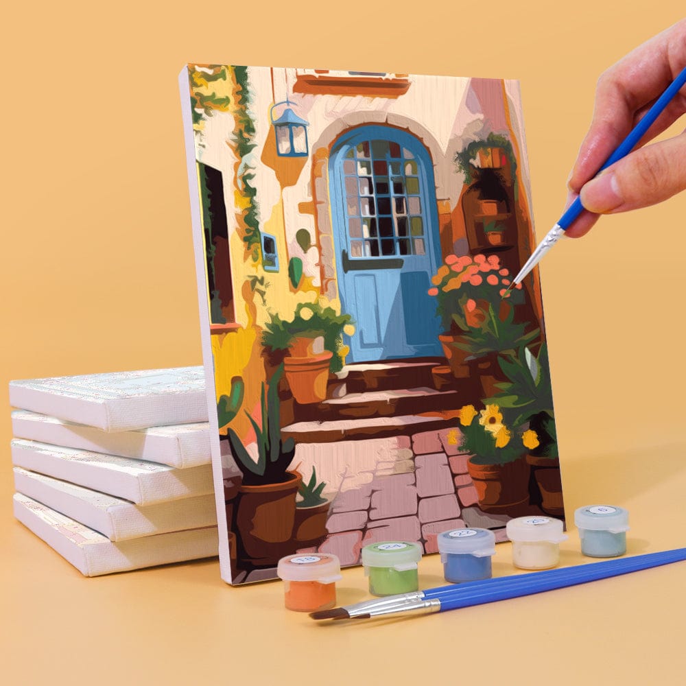 6 Mini Paintings – Blooming Doorways Set (5.9” x 7.9” / 15 x 20 cm)